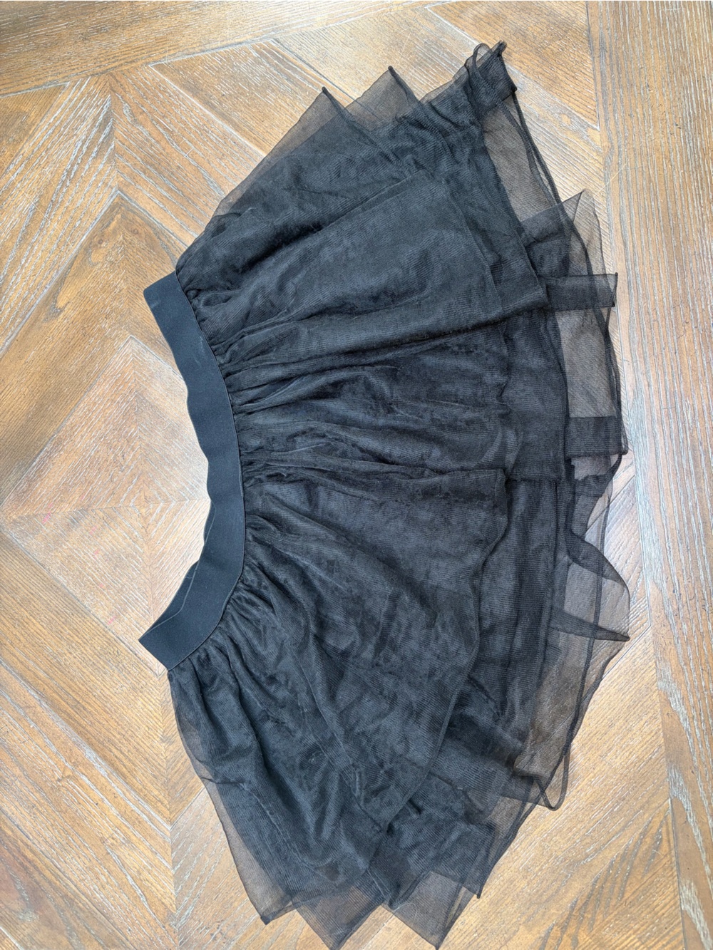 Spirit Black Layered Tulle Tutu Skirt Women’s L/XL Halloween Costume Cosplay